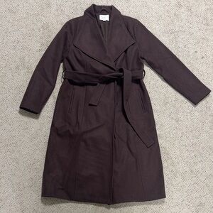 A New Day Chocolate Brown Wool Coat